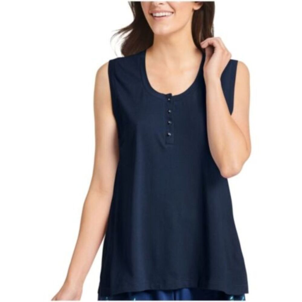 JOCKEY Intimates Navy Sleep Shirt Pajama Top S - Picture 1 of 1